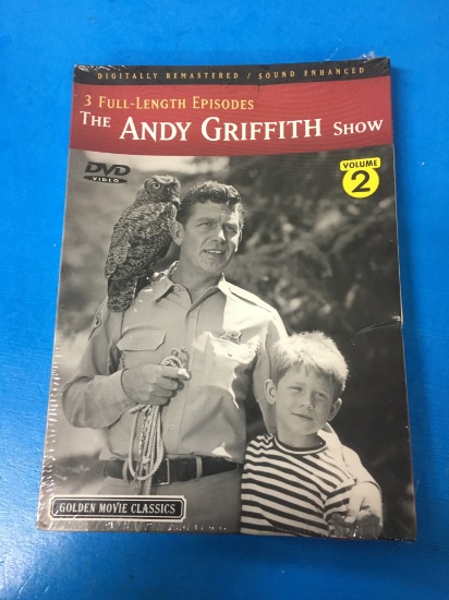 BRAND NEW SEALED The Andy Griffith Show 3 Full Length Episodes Volume 2 DVD