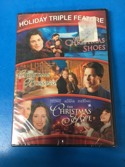 BRAND NEW SEALED DVD Holiday Triple Feature - The Christmas Shoes, The Christmas Blessing The Christ