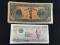 2 Count Lot of Vintage Foreign Currency