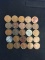 25 Count Lot of United States Lincoln Cent Wheat Pennies