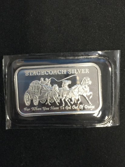 Stagecoach 1 Ounce .999 Fine Silver Dividable Bullion Bar