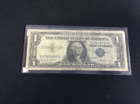 1957-B United States $1 Silver Certificate Currency Bill Note