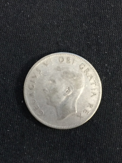 1952 Canadian Quarter - 80% Silver Coin