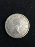1959 Canadian Quarter - 80% Silver Coin