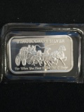 Stagecoach 1 Ounce .999 Fine Silver Dividable Bullion Bar