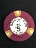 Harolds $5 For Fun Casino Chip