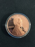 Large 1909-S United States Lincoln Cent Wheat Penny Style Copper Bullion Round