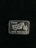 1 Gram .999 Fine Silver Harley Motorcycle Bullion Bar