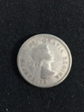 1956 Canadian Quarter - 80% Silver Coin