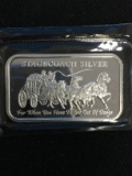 Stagecoach 1 Ounce .999 Fine Silver Dividable Bullion Bar