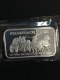 Stagecoach 1 Ounce .999 Fine Silver Dividable Bullion Bar