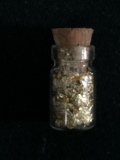 Glass Vial of 24K Gold Flakes