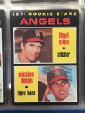 1971 Topps #152 Angels Rookie Stars - Lloyd Allen & Winston Llenas