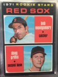 1971 Topps #176 Red Sox Rookie Stars - Bob Montgomery & Doug Griffin