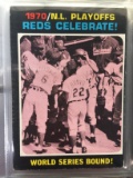 1971 Topps #202 NL Playoffs - Reds Celebrate! - World Series Bound!
