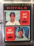 1971 Topps #247 Royals Rookie Stars - Jerry Cram & Paul Splittorff