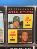 1971 Topps #317 Athletics Rookie Stars - Jim Driscoll & Angel Mangual