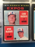 1971 Topps #376 Expos Rookie Stars - Clyde Mashore & Ernie McAnally