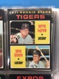 1971 Topps #39 Tigers Rookie Stars - LerrinLagrow & Gene Lamont