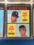 1971 Topps #404 Astros Rookie Stars - Buddy Harris & Roger Metzger