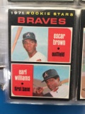 1971 Topps #52 Braves Rookie Stars - Oscar Brown & Earl Williams