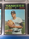 1971 Topps #593 Jack Aker Yankees
