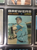 1971 Topps #653 Russ Snyder Brewers