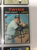 1971 Topps #744 Chuck Manuel Twins
