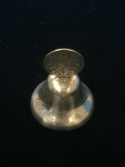 Plat-Mex Designer Carved Sterling Silver 2" Bell