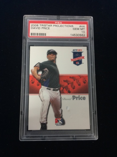 PSA Graded 2008 Tristar Projections David Price Rookie Baseball Card - Gem Mint 10