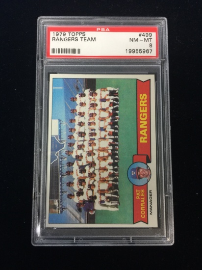 PSA Graded 1979 Topps Texas Rangers Team Card Baseball Card