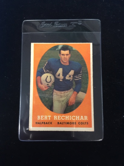 1958 Topps #74 Bert Rechichar Colts Football Card