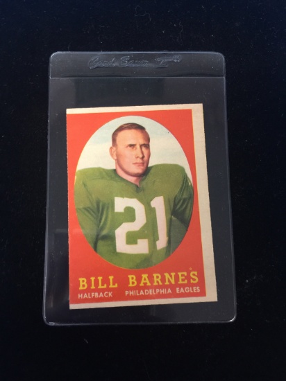 1958 Topps #4 Bill Barnes Eagles Football Card