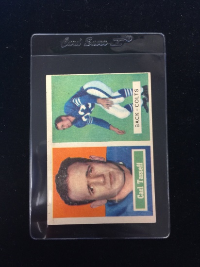 1957 Topps #77 Carl Tasseff Colts Football Card