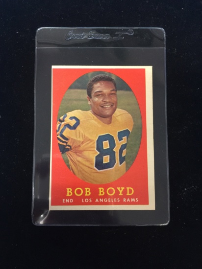 1958 Topps #21 Bob Boyd Rams Football Card