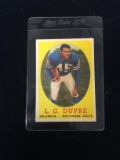 1958 Topps #117 L.G. Dupre Colts Football Card