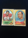 2 Card Lot of 1970 Topps Football Cards - John Hadl & Otis Taylor