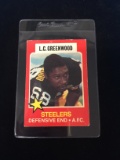 1975 Wonder Bread L.C. Greenwood Steelers Football Card