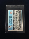 1966 Philadelphia #66 Detroit Lions Team Card Football Card
