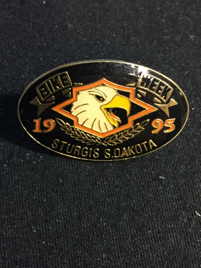 Vintage 1995 Sturgis Bike Week Vest Lapel Pin - RARE