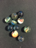 10 Count Lot of Unsearched & Unresearched Glass Marbles