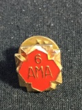 AMA American Motorcycle Association Member Pin - Year 6