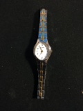 Vintage Women's Pulsar Gold and Silver Tone Wrist Watch