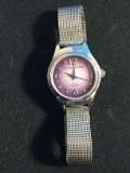 Women's Silver Tone Mary Kate and Ashley Wrist Watch - Purple Face