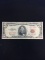 1963 United States $5 Red Seal Star Note Currency Bill