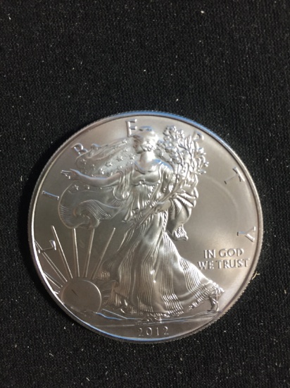 2012 Silver American Eagle 1 Ounce .999 Fine Silver Bullion Coin