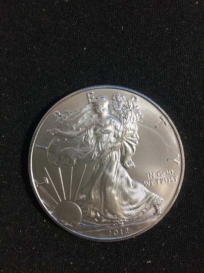 2012 Silver American Eagle 1 Ounce .999 Fine Silver Bullion Coin