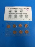 1982 Large & Small Date Penny Set