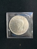 RARE 1948 South Africa 5 Shillings - 80% NICE Condition Silver Coin