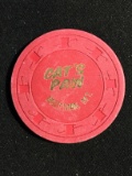 Cat's Paw $1  Casino Chip - Bozeman, MT
